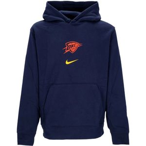Nike, Heren, Sweatshirts & Hoodies, Blauw, Maat: L Katoen,