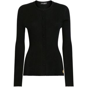 Dolce & Gabbana, Dames, Truien, Zwart, Maat: M