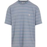 Carhartt WIP - Brodine - T-shirt - Lichtblauw / Pastelroze