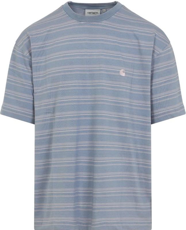 Carhartt WIP - Brodine - T-shirt - Lichtblauw / Pastelroze