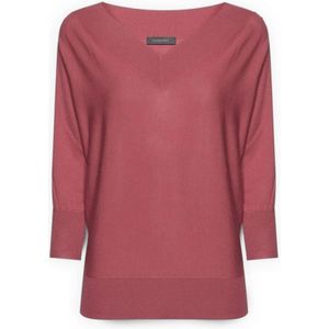 Elena Mirò, Dames, Truien, Roze, Maat: XS Viscose,