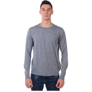 Daniele Alessandrini, Heren, Truien, Grijs, Maat: M Wol,