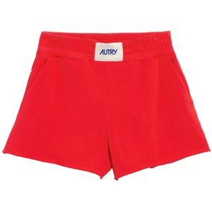 Autry Rode Shorts voor Vrouwen , Red , Dames , Maat: L