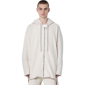 Rick Owens, Heren, Sweatshirts & Hoodies, Beige, Maat: M Katoen,