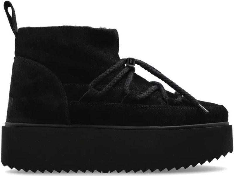 Inuikii - Sneeuwlaarzen Klassiek Lage Platform - Zwart - Dames