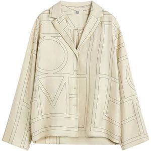 TotêMe, Dames, Blouses & Shirts, Beige, Maat: XS Zijde,