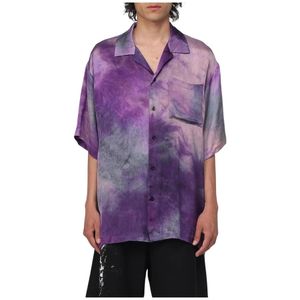 Msgm, Heren, Overhemden, Veelkleurig, Maat: XL Zijde,