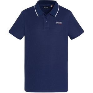 Schott Nyc, Heren, Tops, Blauw, Maat: 2XL Katoen,