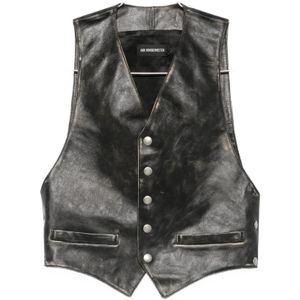 Ann Demeulemeester, Heren, Jassen, Zwart, Maat: XL