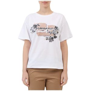 Ermanno Scervino, Dames, Tops, Wit, Maat: L Katoen,