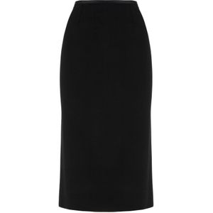 Dolce & Gabbana, Dames, Rokken, Zwart, Maat: XL Wol,