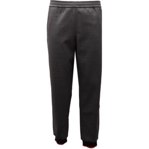 Burberry, Heren, Broeken, Grijs, Maat: M Wol,