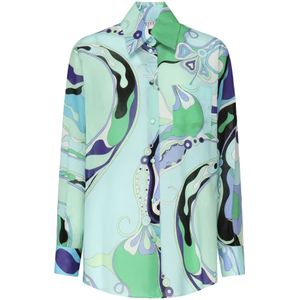 Pucci, Dames, Blouses & Shirts, Veelkleurig, Maat: S