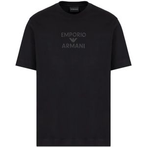 Emporio Armani, Heren, Tops, Zwart, Maat: 3XL
