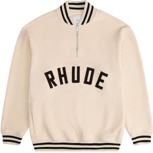Rhude, Heren, Sweatshirts & Hoodies, Beige, Maat: XS Katoen,