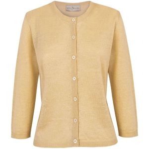 Cortana, Dames, Truien, Beige, Maat: S Linnen,