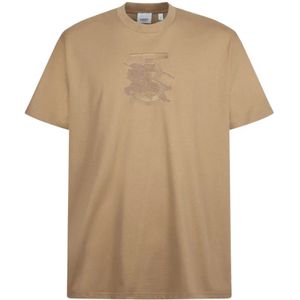 Burberry, Heren, Tops, Bruin, Maat: S Katoen,