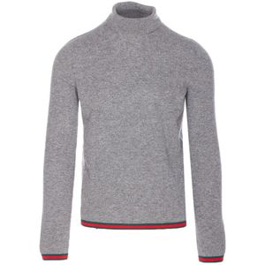 Gucci, Heren, Truien, Grijs, Maat: M Kasjmier,
