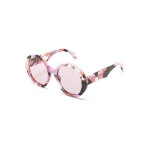Gucci Roze zonnebril met accessoires , Multicolor , Dames , Maat: 54 MM