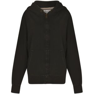 Maison Margiela, Dames, Sweatshirts & Hoodies, Zwart, Maat: L Katoen,