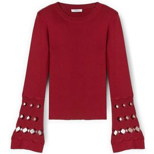 Motivi, Dames, Truien, Rood, Maat: XS Nylon,