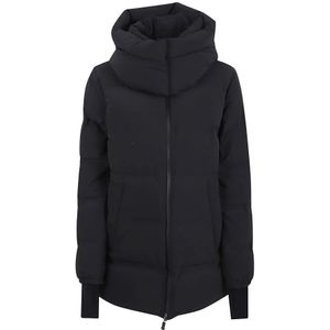 Herno, Dames, Jassen, Zwart, Maat: XS Polyamide,