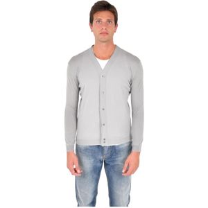 Low Brand, Heren, Truien, Grijs, Maat: 2XL Wol,