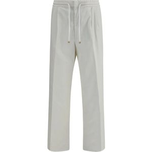 Brunello Cucinelli, Heren, Broeken, Grijs, Maat: L Corduroy,