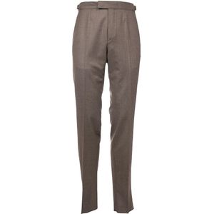 Zegna, Heren, Broeken, Bruin, Maat: 2XL Wol,
