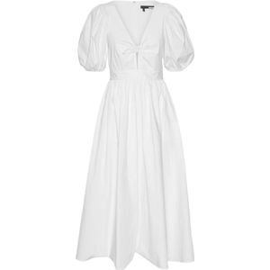 Rotate Birger Christensen, Dames, Jurken, Wit, Maat: XS Katoen,