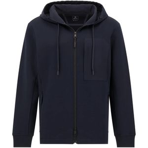 Boggi Milano - B Tech Katoenmix Scuba Hoodie - Blauw - Heren