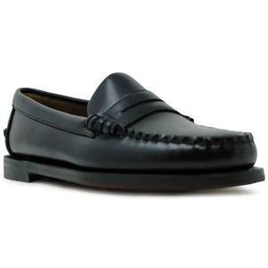 Sebago, Dames, Schoenen, Zwart, Maat: 38 1/2 EU Leer,