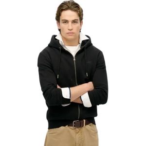 Superdry, Heren, Sweatshirts & Hoodies, Zwart, Maat: S Katoen,