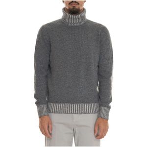 Gran Sasso, Heren, Truien, Grijs, Maat: M Wol,