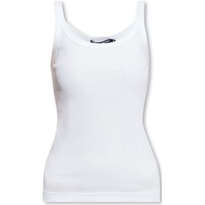 Dolce & Gabbana, Dames, Tops, Wit, Maat: 2XS Katoen,