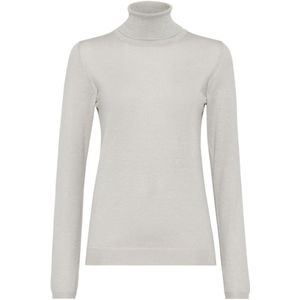Brunello Cucinelli, Dames, Truien, Beige, Maat: XS Zijde,