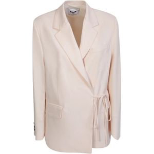 Msgm, Dames, Jassen, Beige, Maat: XS Viscose,
