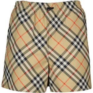 Burberry, Dames, Korte broeken, Beige, Maat: 2XS