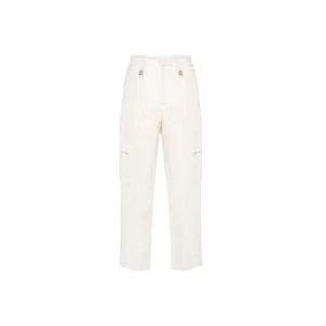 Twinset Cargo Broek , White , Dames , Maat: L