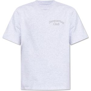 Jacquemus, Heren, Tops, Grijs, Maat: 2XL Katoen,