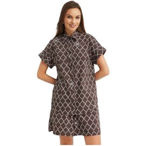 Max Mara, Dames, Blouses & Shirts, Bruin, Maat: XS Katoen,