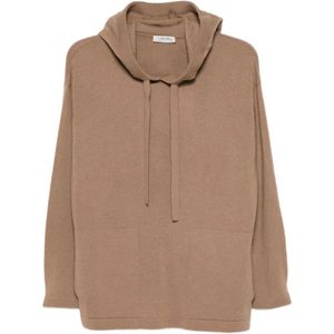 Max Mara, Dames, Sweatshirts & Hoodies, Bruin, Maat: XS Wol,