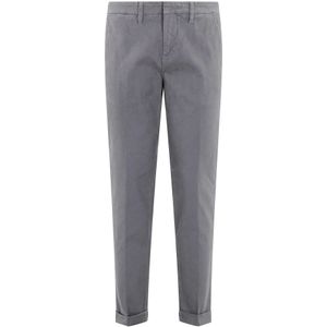 Fay, Heren, Broeken, Blauw, Maat: W34 Katoen,