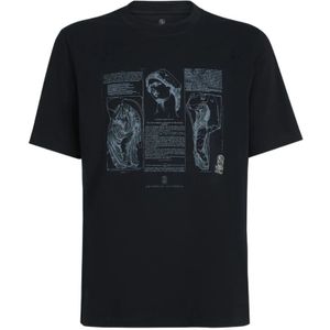 Brunello Cucinelli, Heren, Tops, Zwart, Maat: 2XL Katoen,