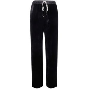 Rick Owens, Dames, Broeken, Zwart, Maat: XS Zijde,