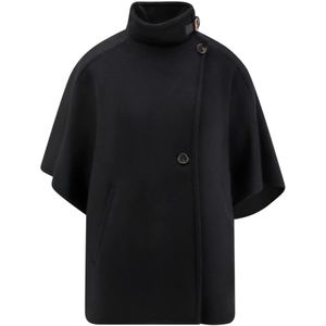 Max Mara, Dames, Jassen, Zwart, Maat: ONE Size Leer,