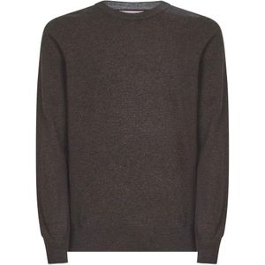 Brunello Cucinelli, Heren, Truien, Bruin, Maat: XL Kasjmier,