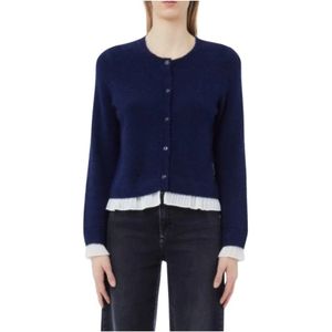 Liu Jo, Dames, Truien, Blauw, Maat: M Wol,