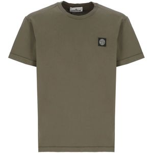 Stone Island, Heren, Tops, Groen, Maat: S Katoen,