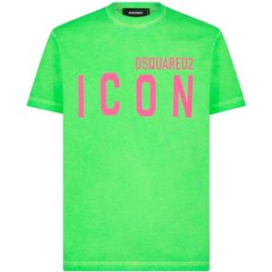 Dsquared2 T-Hemden , Green , Heren , Maat: XL